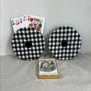 Playing card holder with a deck of cards